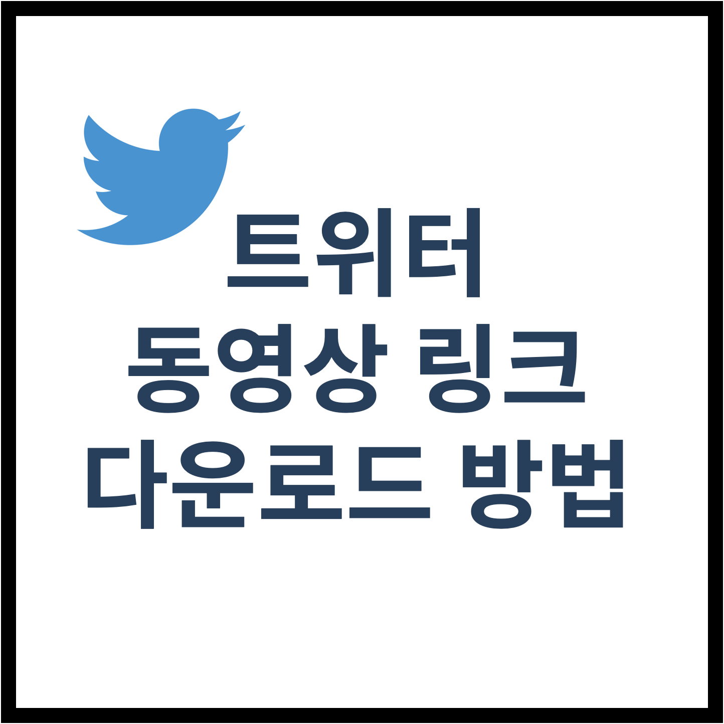 트위터 동영상 다운로드