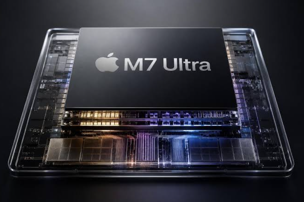 M7 울트라 칩과 엔비디아 블랙웰 AI 가속기의 성능을 비교하는 인포그래픽