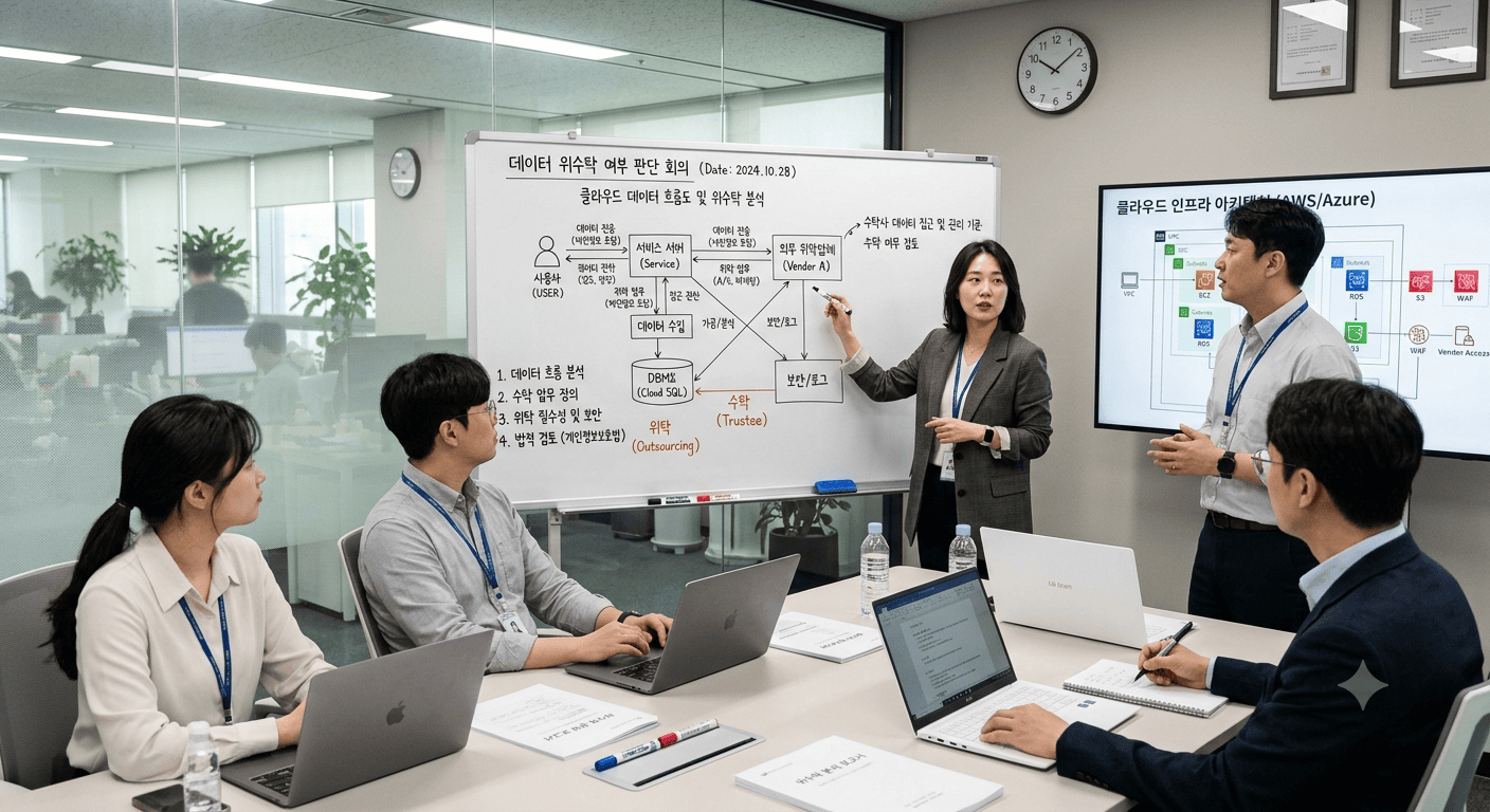 개인정보 제3자 동의와 위수탁 차이